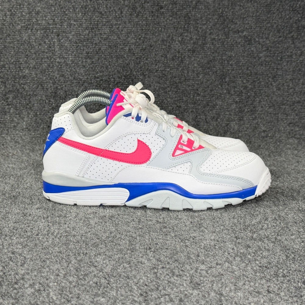 Nike Air Cross Trainer 3 Low Sneaker Men 11 White Hyper Pink Racer Blue Athletic